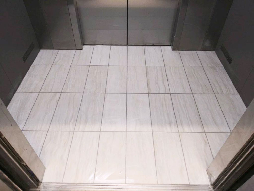 Ceramic Tile in Elevator