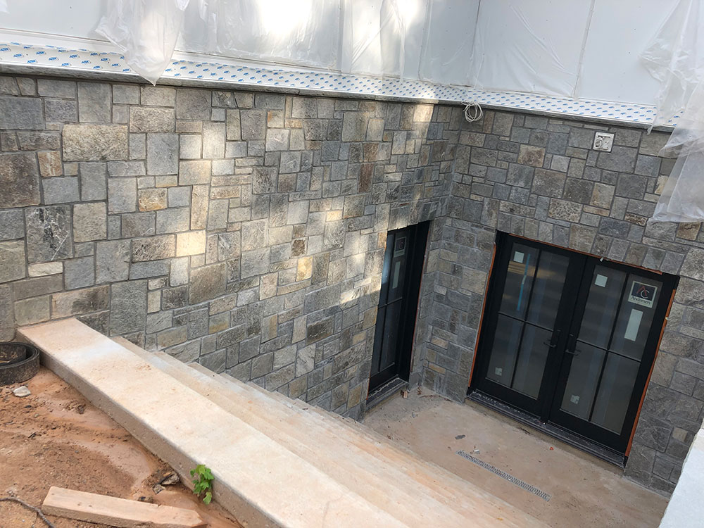 Natural Veneer Stone Installation 2